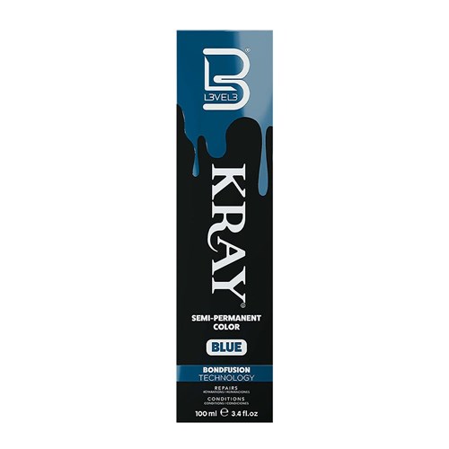 L3VEL3 Kray Semi Permanent Hair Colour Blue