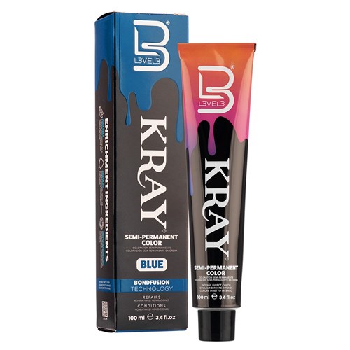 L3VEL3 Kray Semi Permanent Hair Colour Blue