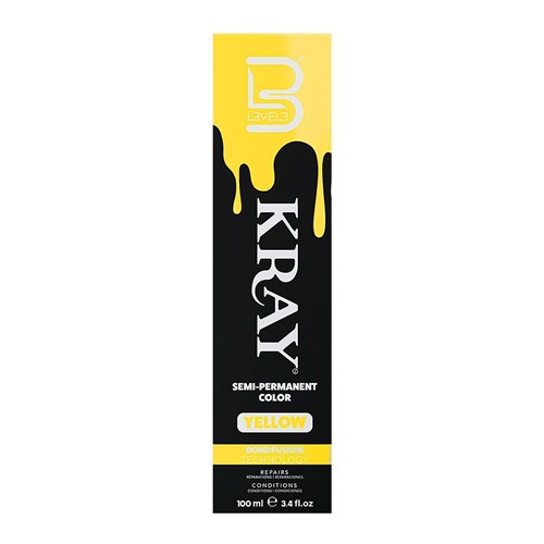 LVL3 YELLOW SEMI COLOR 200106 100ML SEMI PERMANENT KRAY LEVEL3 L3VEL3