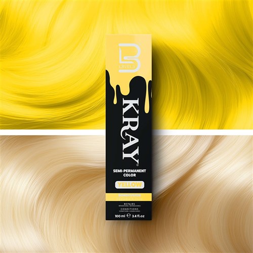LVL3 YELLOW SEMI COLOR 200106 100ML SEMI PERMANENT KRAY LEVEL3 L3VEL3