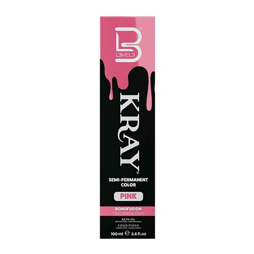 LVL3 KRAY COLOR PINK 100ML 200107 SEMI PERMANENT COLOUR LEVEL3 L3VEL3