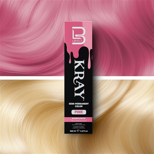 LVL3 KRAY COLOR PINK 100ML 200107 SEMI PERMANENT COLOUR LEVEL3 L3VEL3