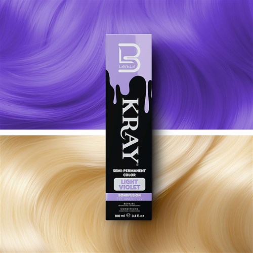LVL3 KRAY COLOR LT VIOLET 100M 200109 100ML SEMI PERMANENT COLOUR LEVEL3 L3VEL3