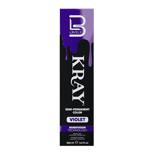 LVL3 KRAY COLOR VIOLET 100ML 200111 SEMI PERMANENT COLOUR LEVEL3 L3VEL3