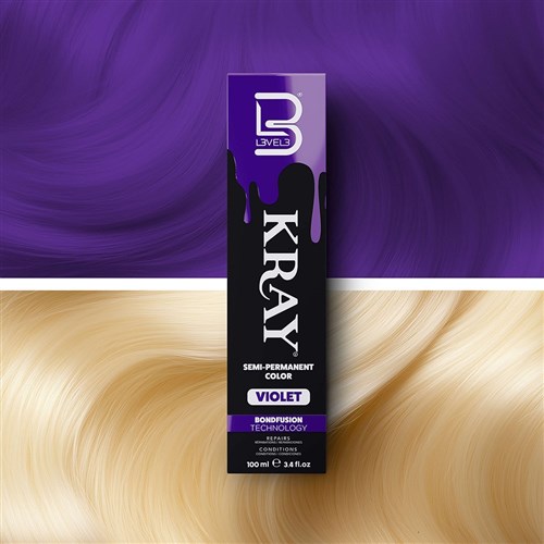 LVL3 KRAY COLOR VIOLET 100ML 200111 SEMI PERMANENT COLOUR LEVEL3 L3VEL3