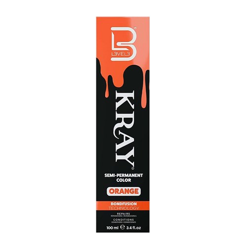 LVL3 KRAY COLOR ORANGE 100ML 200115 100ML SEMI PERMANENT KRAY LEVEL3 L3VEL3 COLOUR