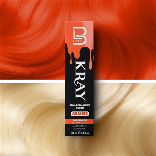 LVL3 KRAY COLOR ORANGE 100ML 200115 100ML SEMI PERMANENT KRAY LEVEL3 L3VEL3 COLOUR