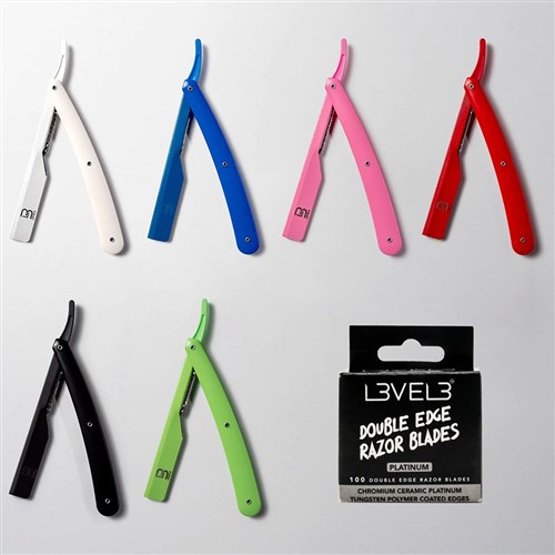 L3VEL3 Straight Razor Holder Yellow