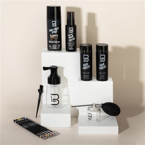 L3VEL3 Hair Fibre Spray Black