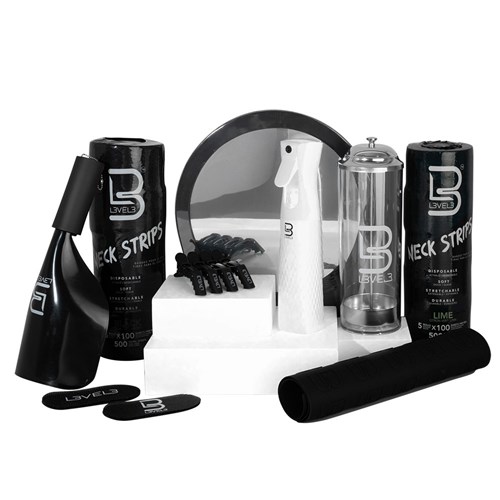 L3VEL3 Shaving Towels White 3pc