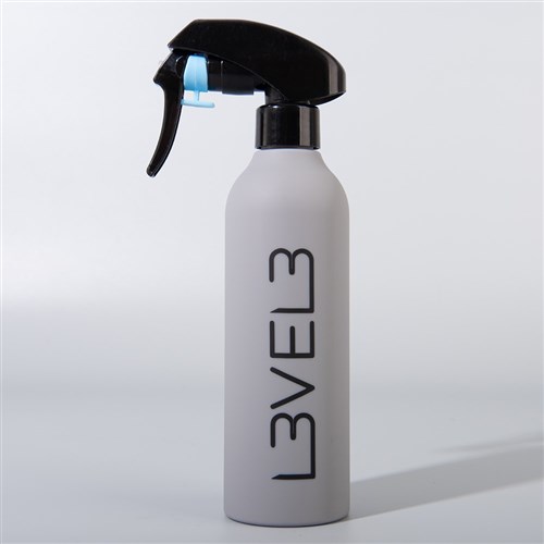 LVL3 GREY WATER SPRAY BOTTLE R009-6G RUBBERIZED LEVEL3 L3VEL3