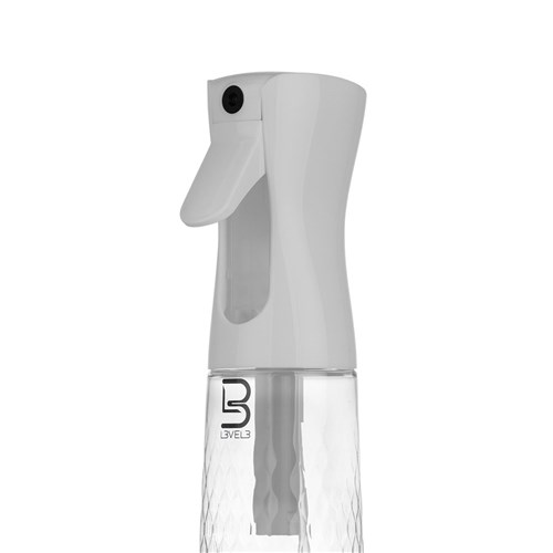 L3VEL3 Bevelled Water Spray Bottle Clear