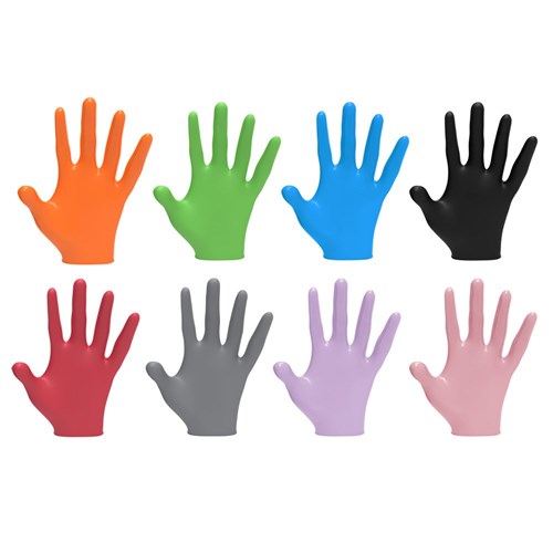 LVL3 NITRILE GLOVES ORANGE SML 11500 100PC LEVEL3 L3VEL3