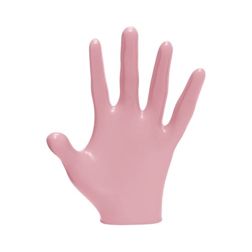 LVL3 NITRILE GLOVES P/PINK SM 11000 PEARL PINK 100PC LEVEL3 L3VEL3