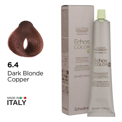 Echos Color Vegan Hair Colour 6.4 Dark Blonde Copper