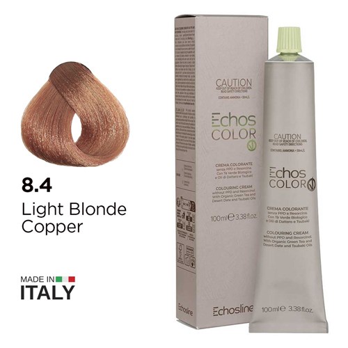 Echos Color Vegan Hair Colour 8.4 Light Blonde Copper