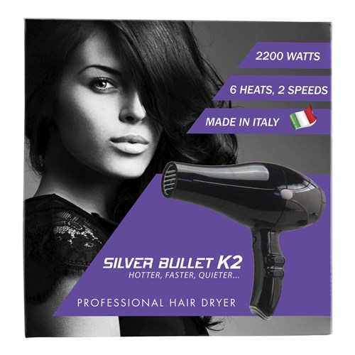 Silver Bullet K2 Hair Dryer Black Home Hairdresser