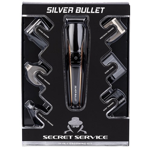 Silver Bullet Secret Service 11 In 1 Grooming Trimmer Kit