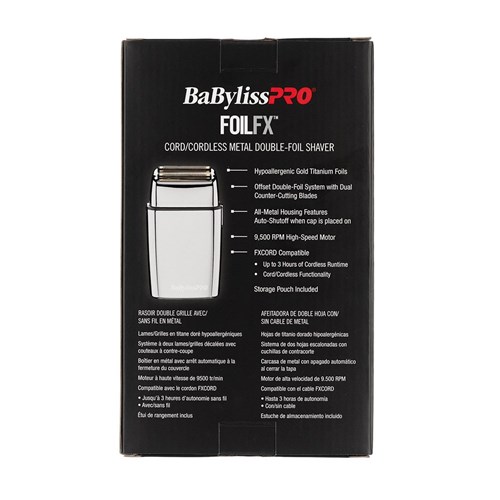 BaBylissPRO FoilFX02 Metal Double Foil Shaver