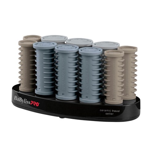 BaBylissPRO Travel Hot Roller Set 10pc Home Hairdresser