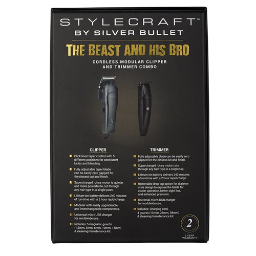 StyleCraft by Silver Bullet Beast and His Bro Clipper and Trimmer