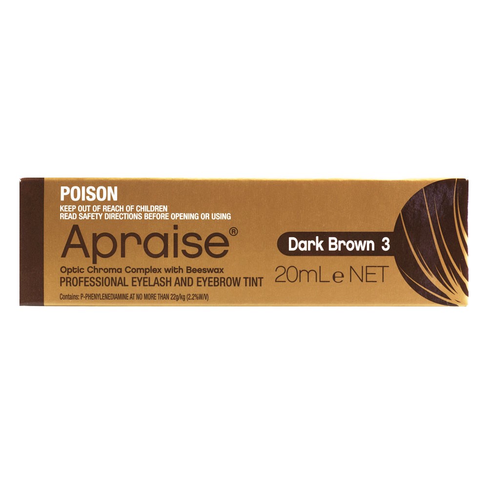 Apraise Eyelash and Eyebrow Tint Dark Brown Home Hairdresser