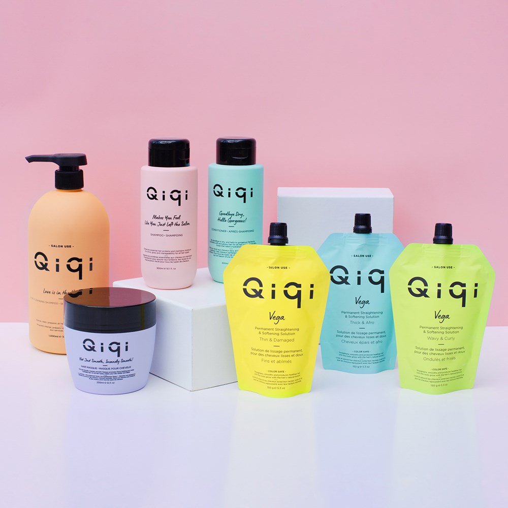 Qiqi Vega Permanent Hair Straightening Thin Damaged Home Hairdresser