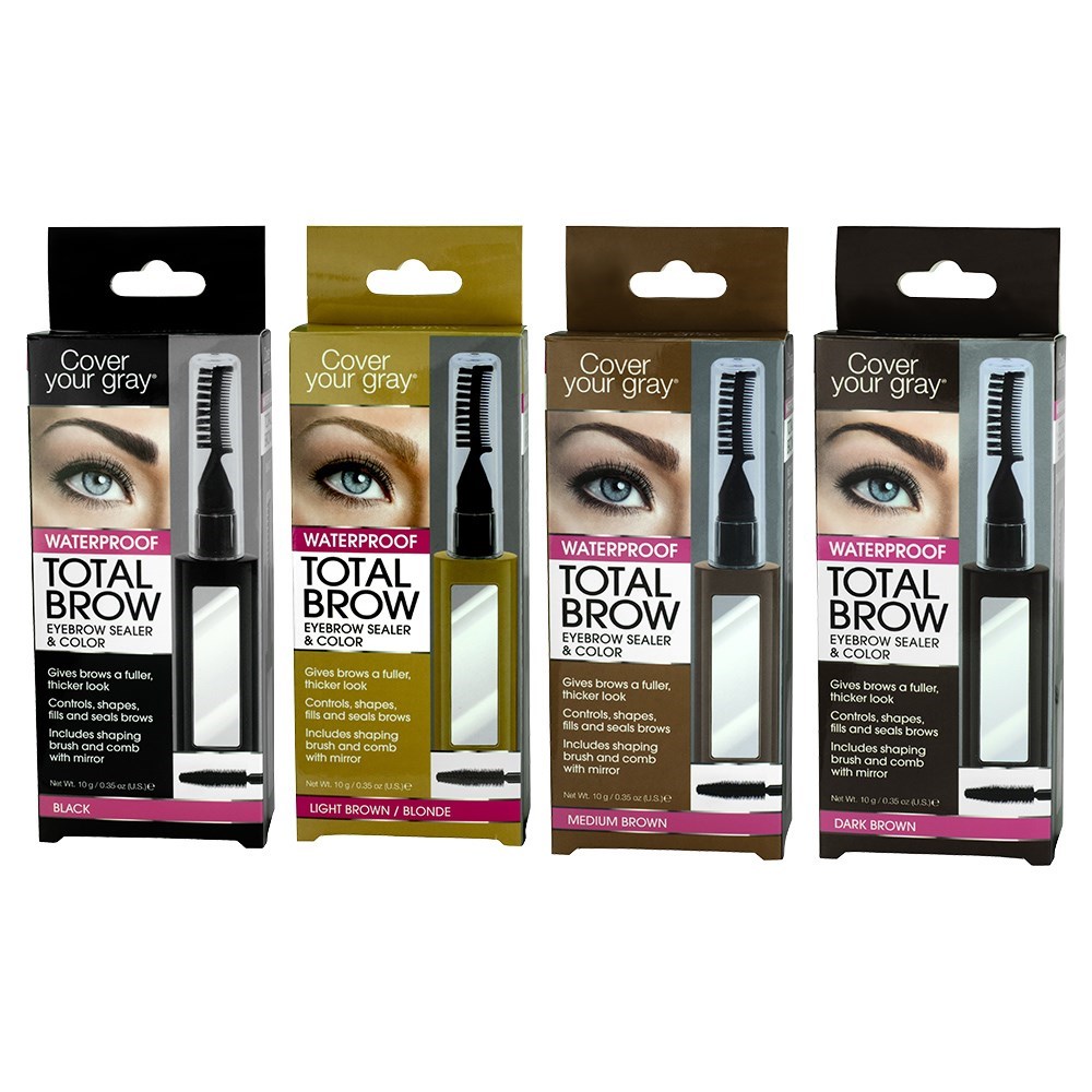 Cover Your Gray Total Brow Eyebrow Sealer and Colour Brown Home
