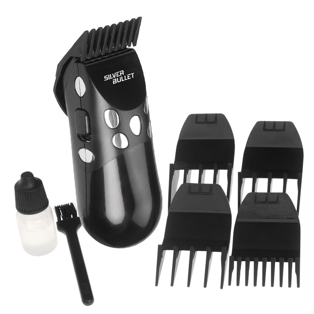 Silver Bullet Black Mini Hair Clipper Home Hairdresser
