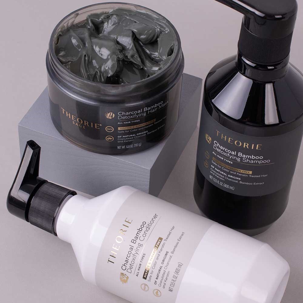 Theorie Charcoal Bamboo Detoxifying Shampoo Home Hairdresser